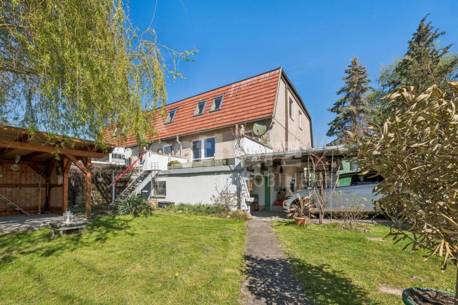 38820 Halberstadt, Doppelhaushälfte zum Kauf | Rückansicht | Ostharz Immobilien