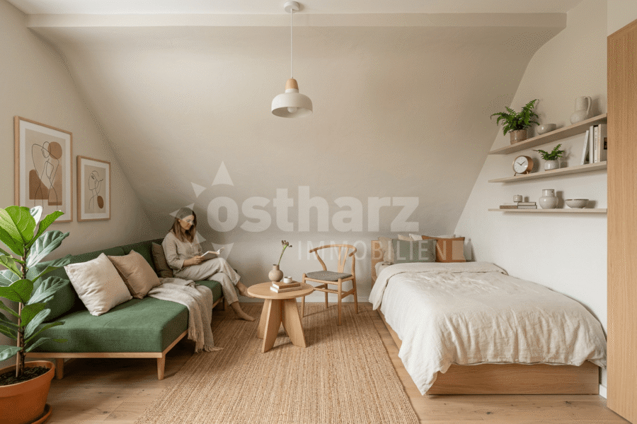 06493 Ballenstedt, Doppelhaushälfte zum Kauf | Kinderzimmer Beispiel (KI - generiert) | Ostharz Immobilien