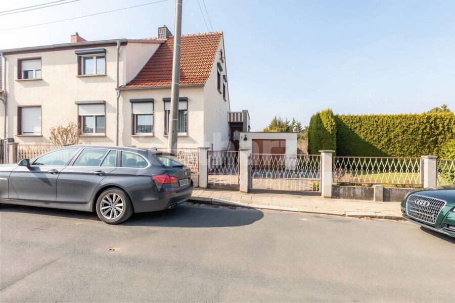 06493 Ballenstedt, Doppelhaushälfte zum Kauf | Außenansicht | Ostharz Immobilien