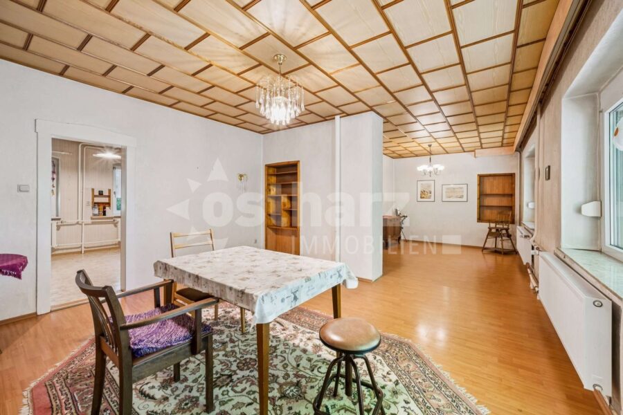 06463 Falkenstein/Harz OT Reinstedt, Einfamilienhaus zum Kauf | Wohnzimmer | Ostharz Immobilien