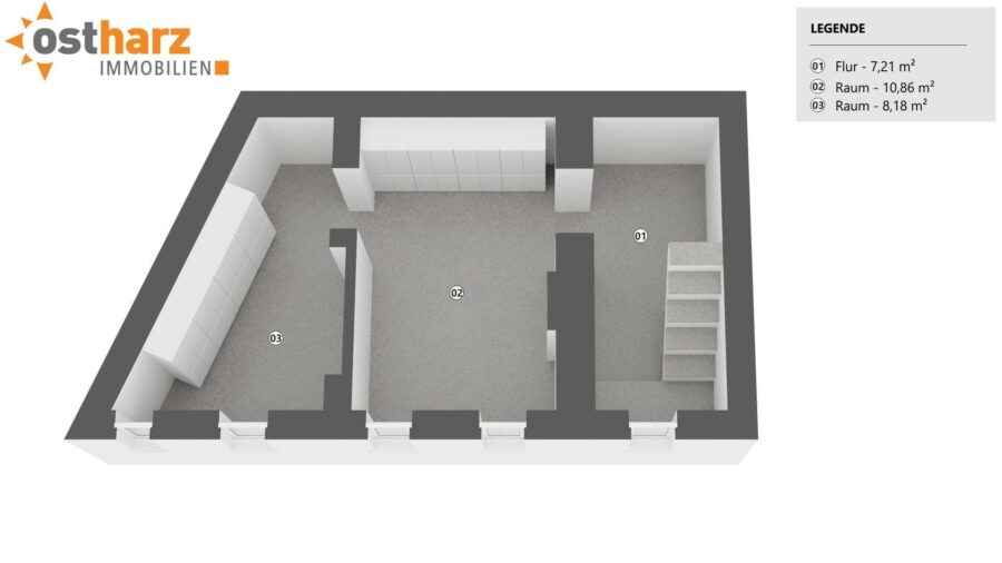 06484 Quedlinburg, Einfamilienhaus zum Kauf | Grundriss Keller | Ostharz Immobilien