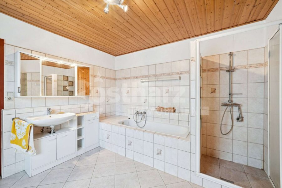38855 Wernigerode, Doppelhaushälfte zum Kauf | Badezimmer Erdgeschoss | Ostharz Immobilien