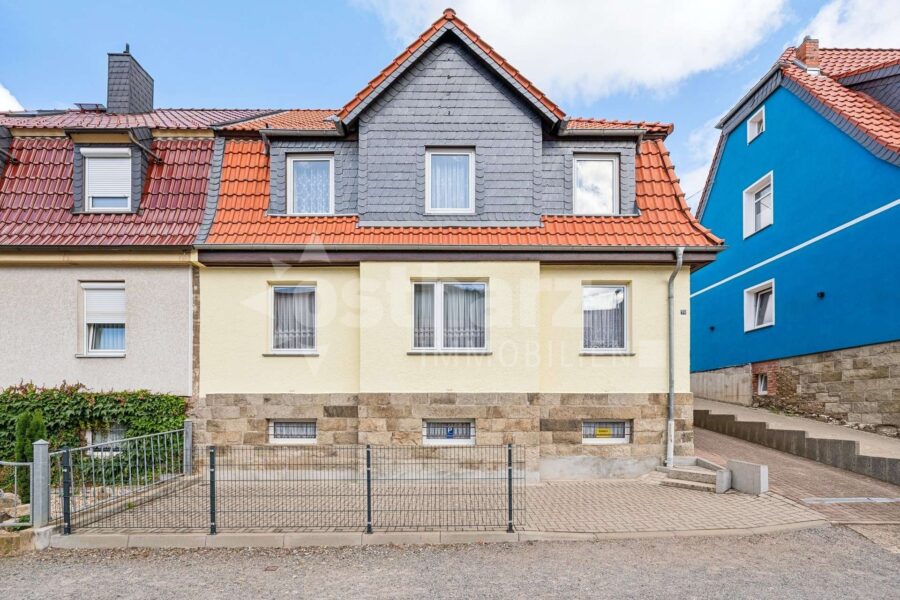 38855 Wernigerode, Doppelhaushälfte zum Kauf | Außenansicht | Ostharz Immobilien