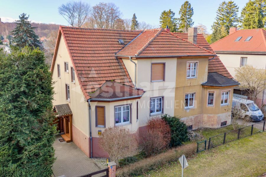 06493 Ballenstedt, Doppelhaushälfte zum Kauf | Außenansicht - Vorderseite | Ostharz Immobilien