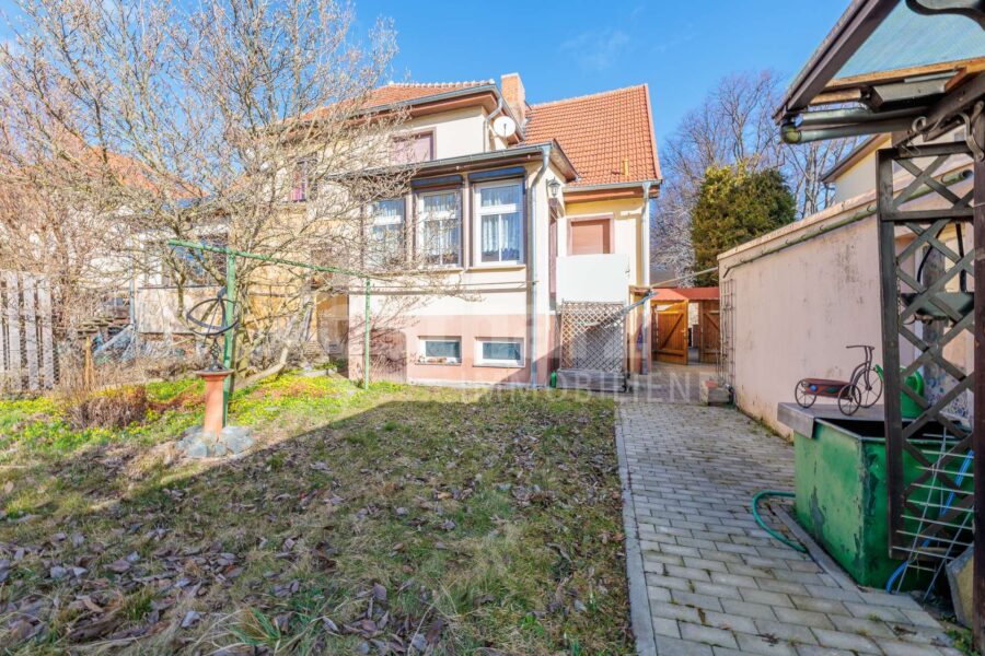 06493 Ballenstedt, Doppelhaushälfte zum Kauf | Rückansicht | Ostharz Immobilien