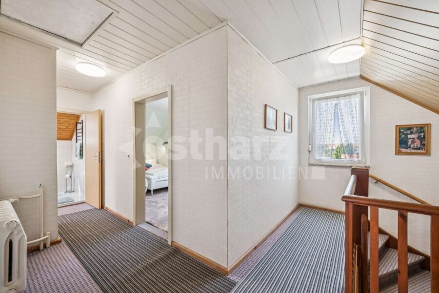 06502 Thale OT Neinstedt, Einfamilienhaus zum Kauf | Flur im Dachgeschoss | Ostharz Immobilien